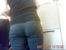 Office Coworker Ass In Tight Dress Pants With Vpl
