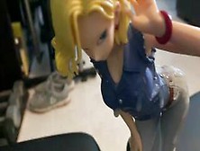 One Man Bukkake For An Android 18 Anime Figurine