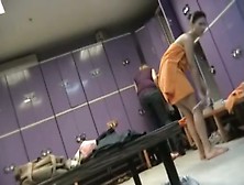 Three Half Nude Amateurs Got On Dressing Room Spy Cam