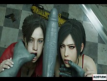 Resident Evil Horror Group-Sex Asian Cartoon 3D