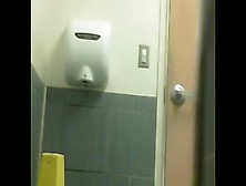 Voyeur Lady Pooping In Public Bathroom