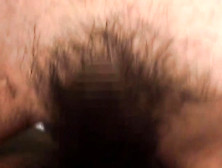 Japanese Hairy Snatch Licked And Fingered In Close Up