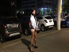 Crossdresser Masturbating In Public
