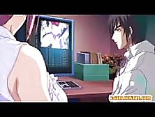 Busty Japanese Anime Maid Sucking Bigcock