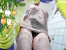 Hot Housewife Lukerya Alone At Home Gives Everyone A Little Pre-Holiday Mood By Flirting On The Webcam Online.