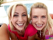 Banging Beauties Sloppy Double Blowjobs Anikka Albrite Mike Adriano
