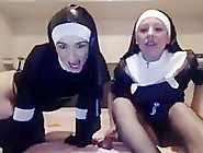 Lesbians Nun Horny Show