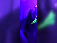 Neon Rave Skank Rides Hey Suction Dildo