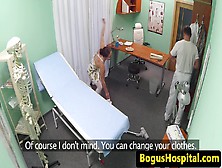 Real Spycam Sex From European Hospital Office