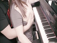 Screw A Chinese Girl With Big Boobs In Front Of A Piano