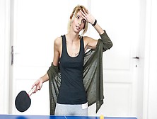 Sporty Skinny Angel Missy Luv Fucked Hard On The Blue Table