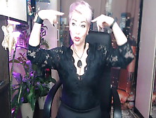 A Little Black Dress & Wet Gaping Pussy Of Mature Whore. !.