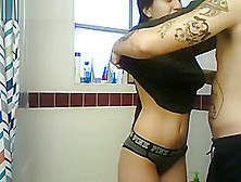Hot Tattooed Couple Fuck In The Shower