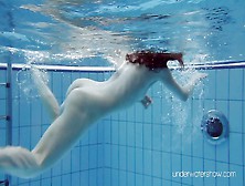Horny White Swimsuit Tattoos Babe Roxalana Cheh Underwater