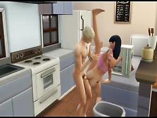 Attractive Sex In The Kitchen | Nud Mod - Hentai