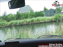 German Curvy Blond Amateur Girl Meets A User For Pov Car Sex