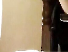 Older Wench Riding Sex-Toy In Front Of Mirror