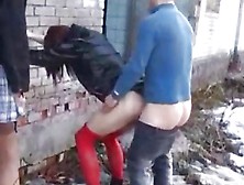 Two Cheap Prostitute Outdoor Anal Upskirt
