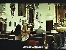 Super Cute Blonde Chick Gives An Honest Confession In The Church