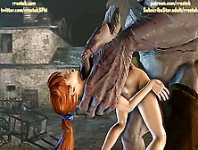 Kasumi Fucked All The Way Through By Giant Cyclop Monster