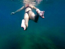 Aquatica's Feet Melted In The Blue Sea