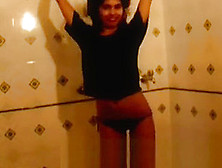 Desi Hottie Shower Stripping Teasing Show