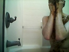 Gay Man Smearing Shit Over His Body In The Bath
