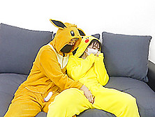 Pikachu And Eevee Fuck On The Chouch