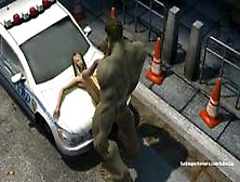 Hulk Quebra E Fode Uma Vagina Apertada Em Cima Do Carro