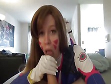 Costumed Gal's Pov Suck And Huge Facial