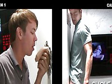 Gay Gives A Gloryhole Blow