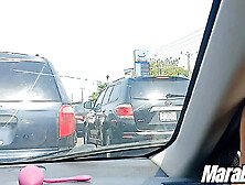 Thick Thighs Milf Masturbating And Squirting In Lagos Traffic - Mara Exotic