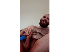 Excited Horny Bear Cub Bating And Ejaculating