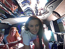 Pierced Cutie Chrissy Fox Gets Fucked By Couple Of Dudes In The Limo