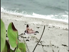 Teen Girl Spied On While Shes On Beach And Goes To Guys Room