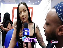 Badd Kittyyy Interview At The 2020 Avn Awards Show | Zaddeee Tv