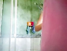Hidden Shower Cam Girl Shaking Her Erotic Big Melons