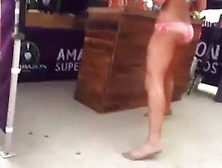 Candid Pink Bikini Ass