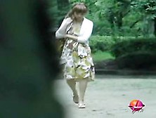 Sharking Of An Adorable Asian Girl Wearing No Panties