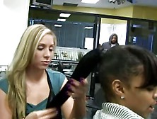 Barbershop Blonde Hottie Fucks Customer