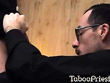 Two Priest Bareback Fuck In The Church Office@taboopriest