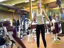 Spandex Pants Workout With A Hot Blonde