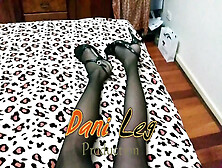 69V Dani Black Pantyhose And Sexy Legs