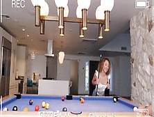 Spyfam Curly Haired Step Sis Loses Pool Game (Allie Addison)