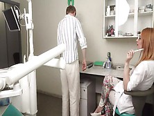 Ukrainian Dentist Seduced An Intern At Work And He Fucked Her Hard In The Ass And Cum On Face In 4K