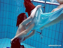 The Hottest Underwater Girls Stripping Dashka And Vesta
