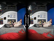 Sexy Solo Redhead,  Adel Is Using A Brand New Sex Toy,  In Vr