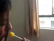 Horny Gf In Ponytails Swallows All The Cum