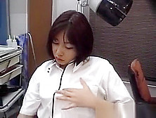 Chiharu Okuna Fucks Her Twat With Vibrator Under Skirt Till