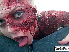 Nadia White In Sexy Zombie Pleases The Gash Between Her Legs - Nadiawhite